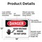 Signmission High Voltage Inside Do Not Open Danger Sign, Aluminum, 18in W x 12in L, 2PK OS-2PACK-DS-A-1218-L-1333 - alternate 5